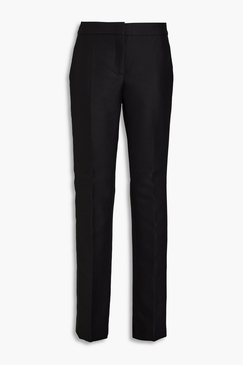 moschino - cotton-twill bootcut pants - black - it 40