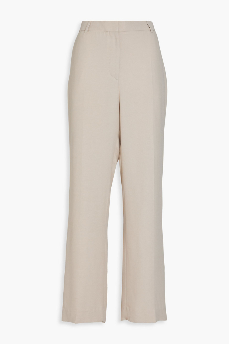 toteme - crepe straight-leg pants - neutral - fr 32