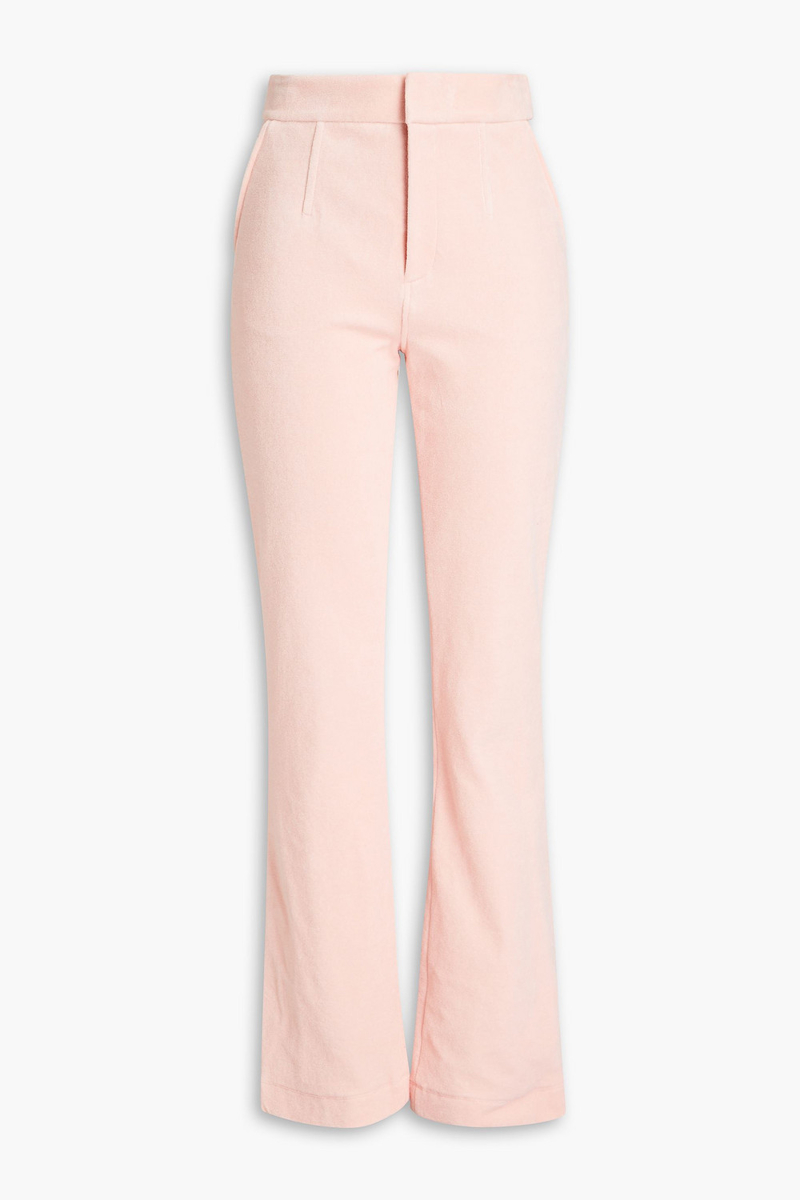 Alexander Wang - Cotton-blend chenille bootcut pants - Pink - US 4