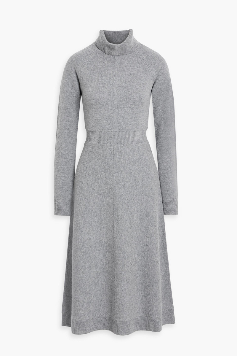 derek lam 10 crosby - diana wool turtleneck midi dress - gray - xs