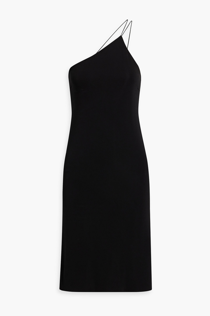 Nili Lotan - One-shoulder stretch-jersey dress - Black - L