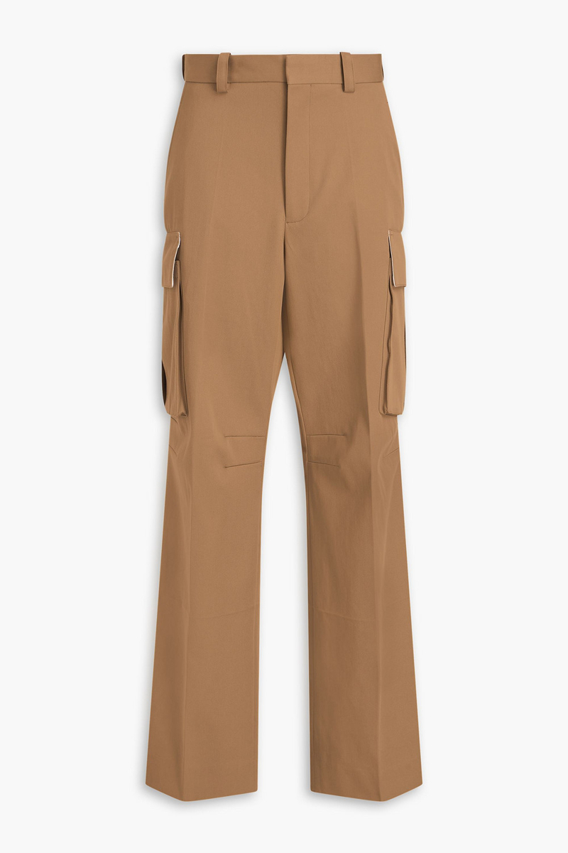 victoria beckham - cotton-twill cargo pants - brown - uk 8