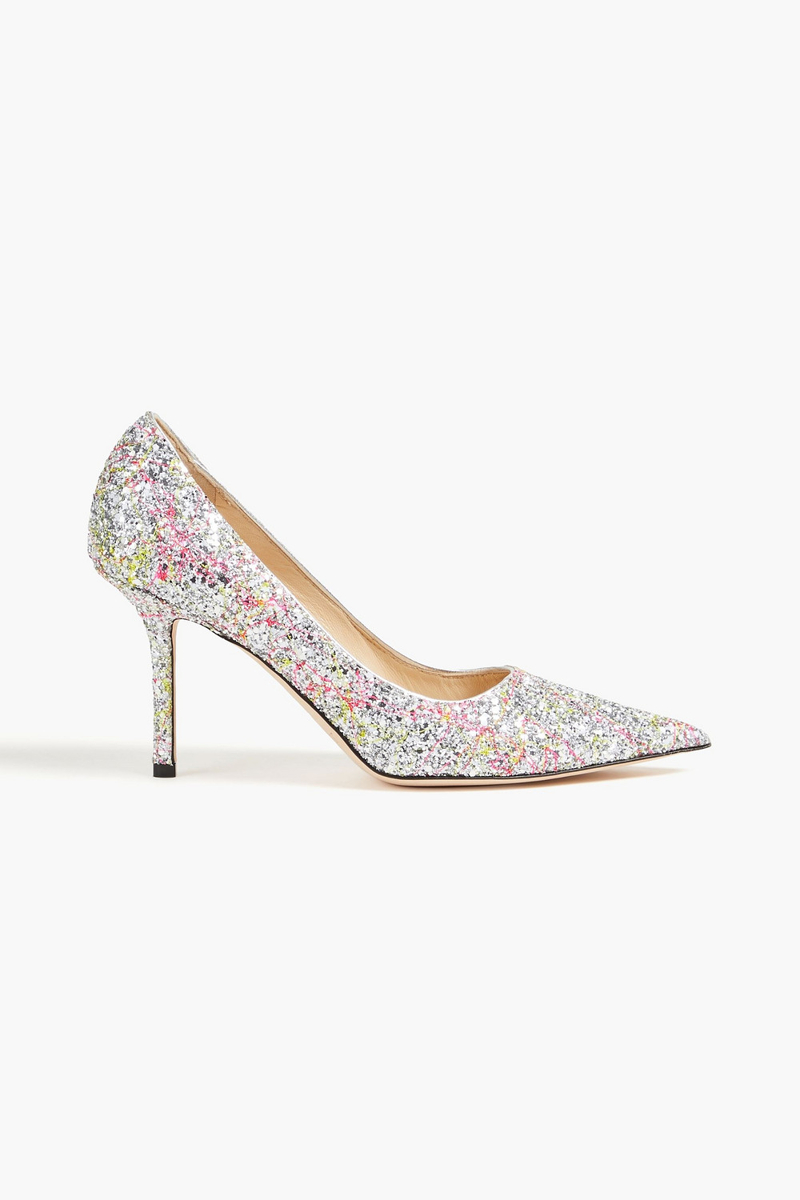 Jimmy Choo - Love 85 embellished satin pumps - Metallic - EU 36