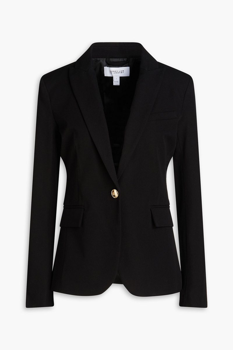 derek lam 10 crosby - stretch cotton-twill blazer - black - us 4