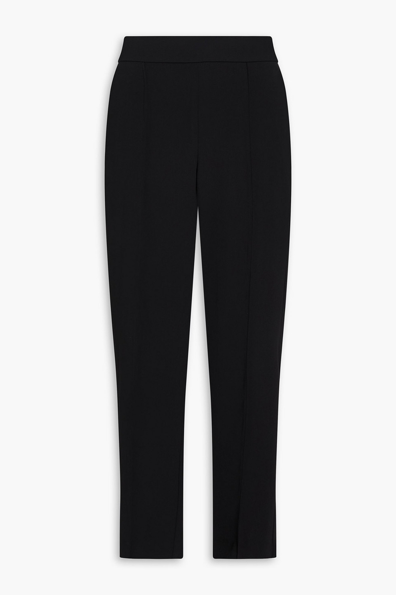 vince. - crepe tapered pants - black - m