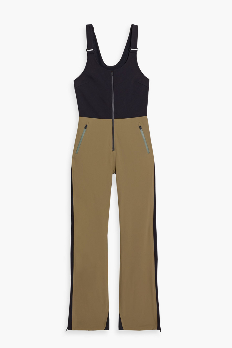 aztech mountain - top to bottom two-tone ski salopettes - green - it 40