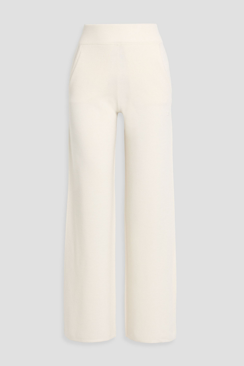 max mara - zigote wool straight-leg pants - white - xs