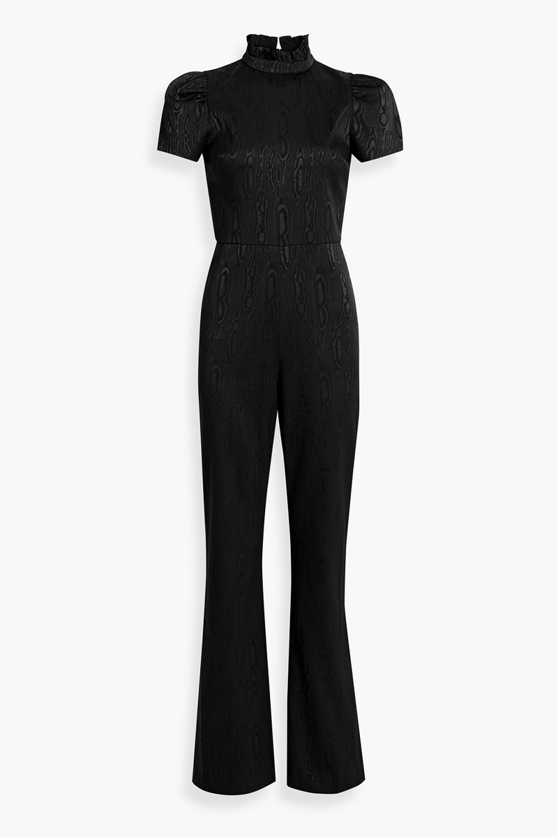 Alice Olivia - Jorah moire wide-leg jumpsuit - Black - US 6