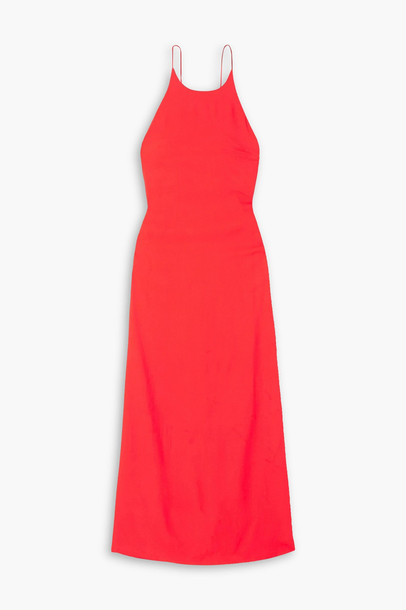 GAUCHERE - Crepe maxi dress - Red - FR 34