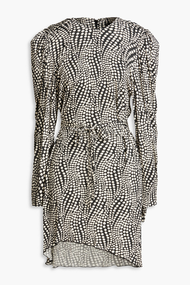 Isabel Marant - Telen printed jersey mini dress - Black - FR 34