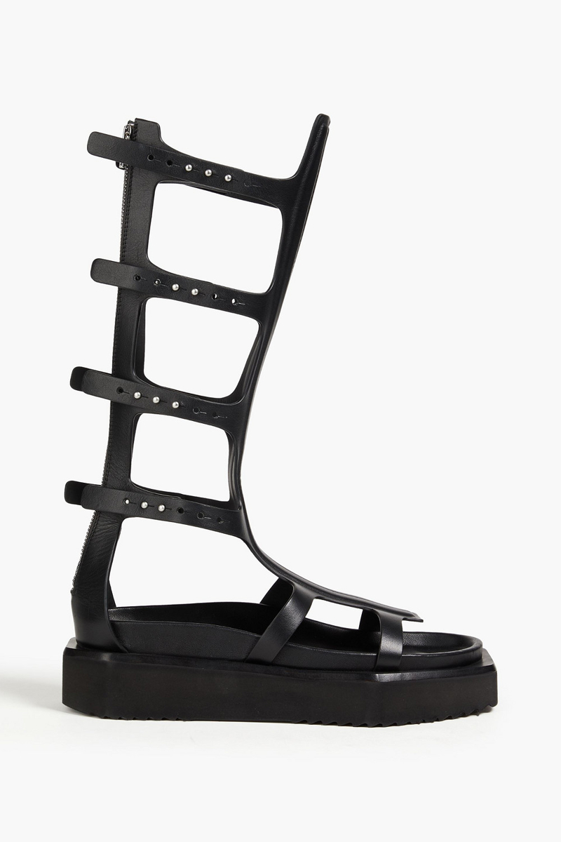 Rick Owens - Turbo Cyclops leather platform sandals - Black - EU 37