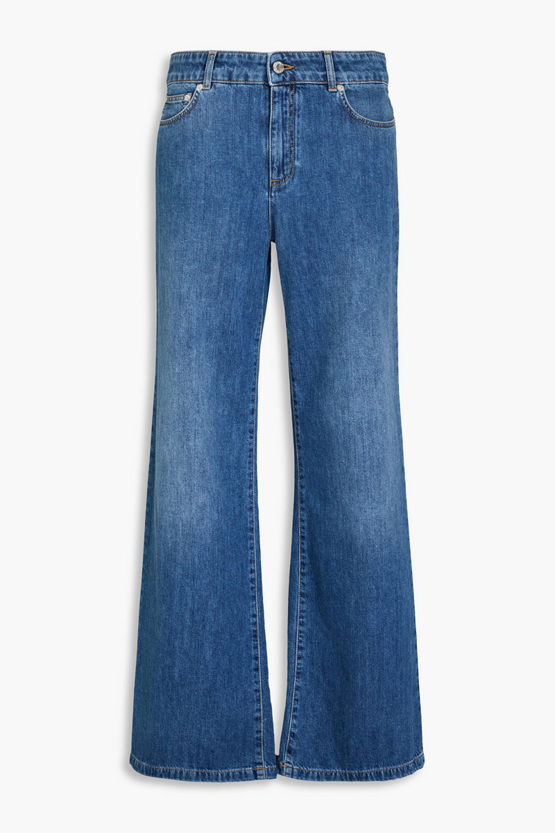 moschino - high-rise wide-leg jeans - blue - it 38