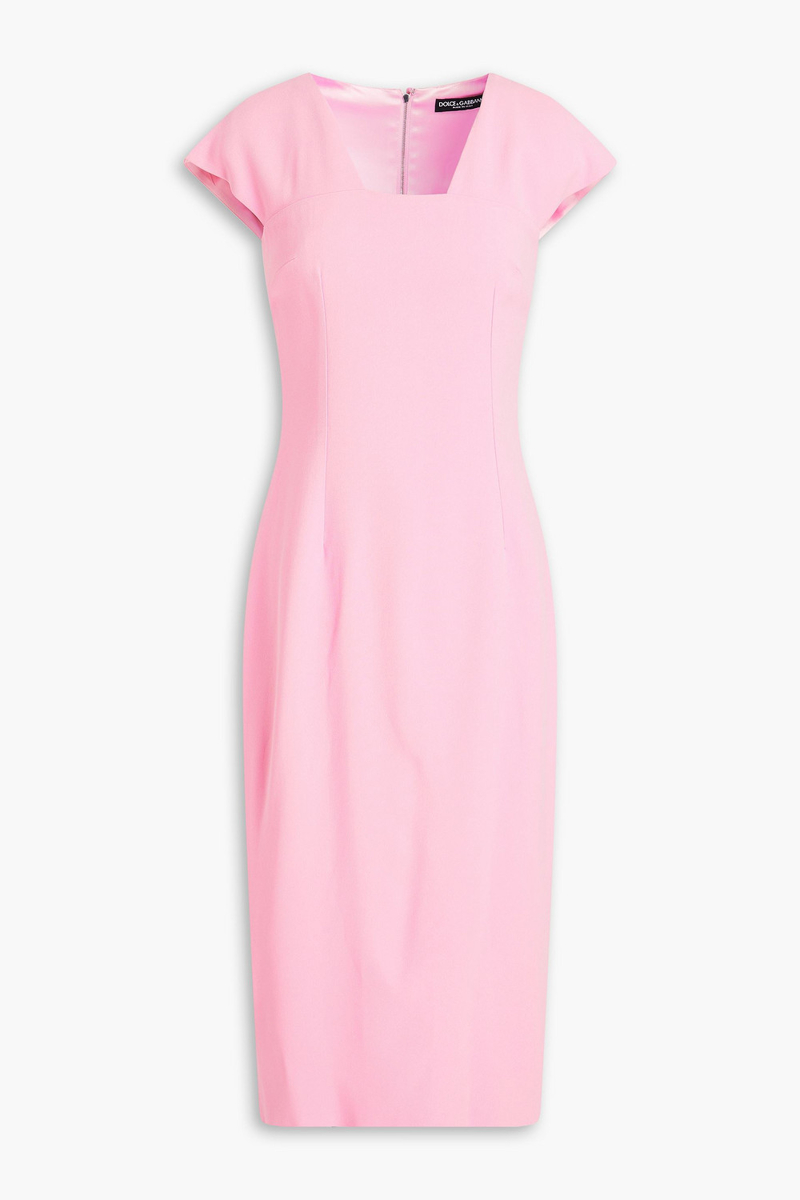 Dolce&Gabbana - Crepe midi dress - Pink - IT 48