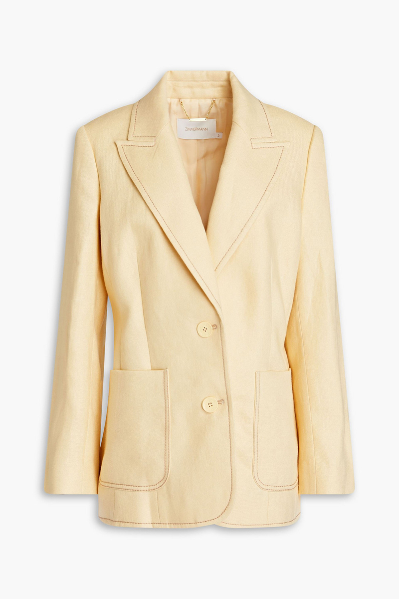 Zimmermann - Linen blazer - Yellow - 0