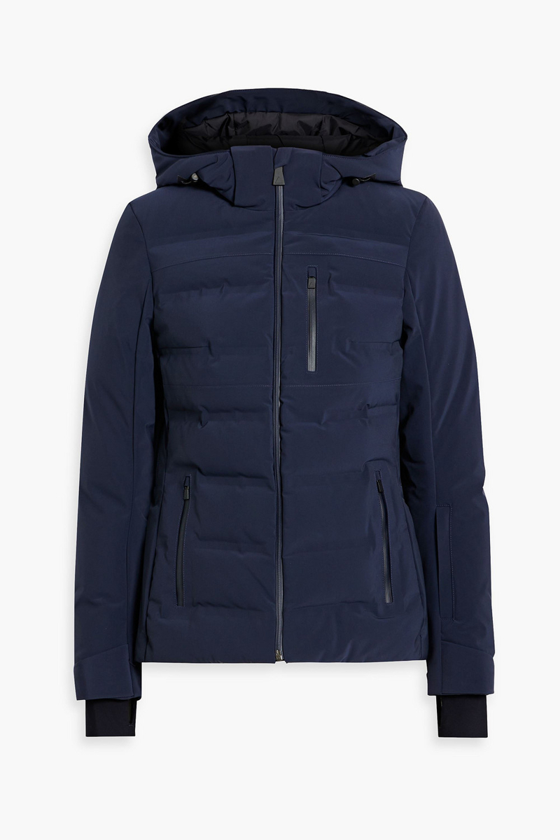 aztech mountain - nuke quilted ski hooded jacket - blue - it 46