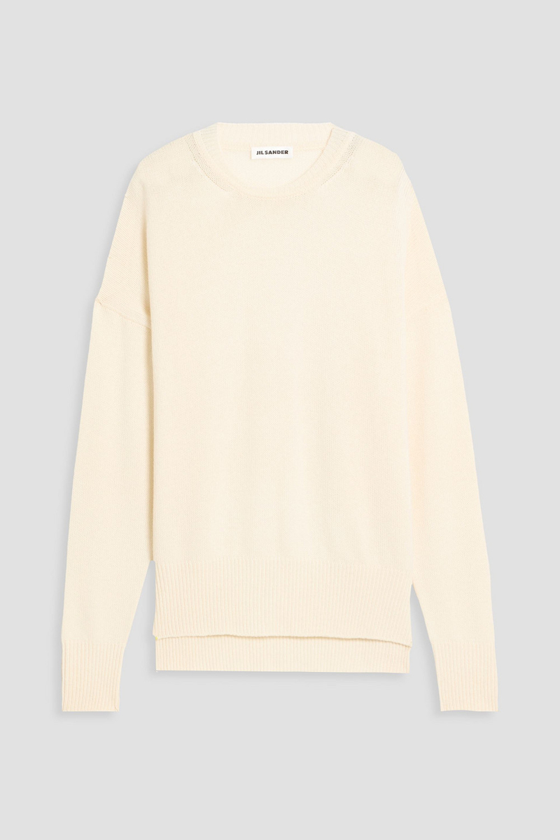 jil sander - cashmere sweater - white - l