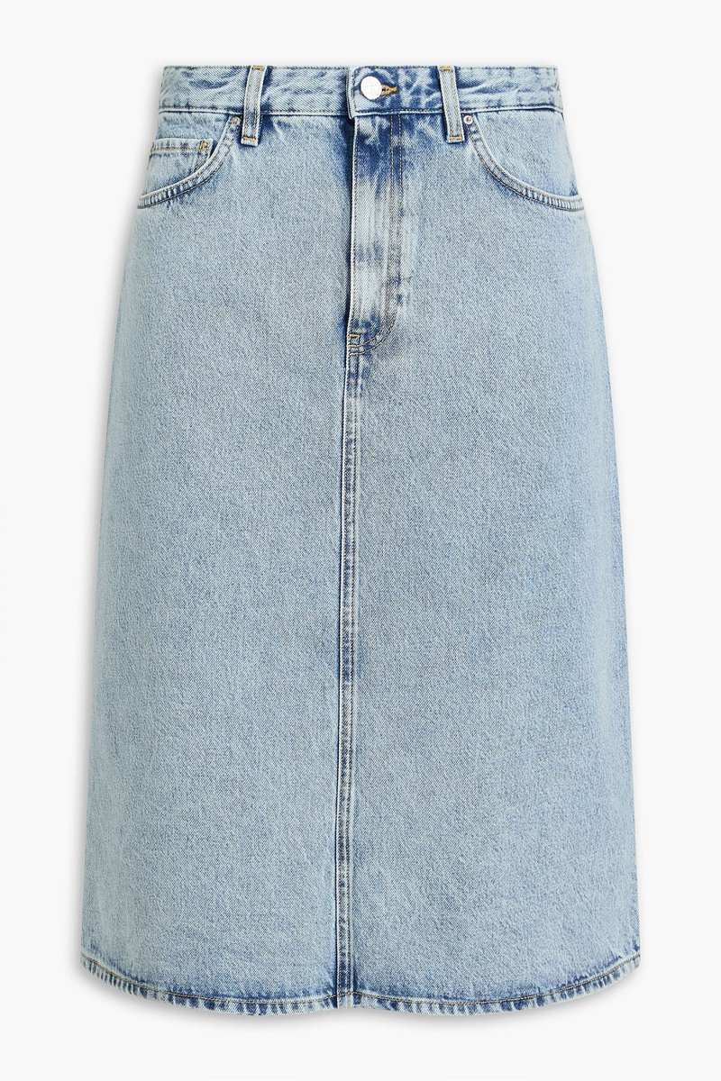 toteme - denim skirt - blue - fr 32