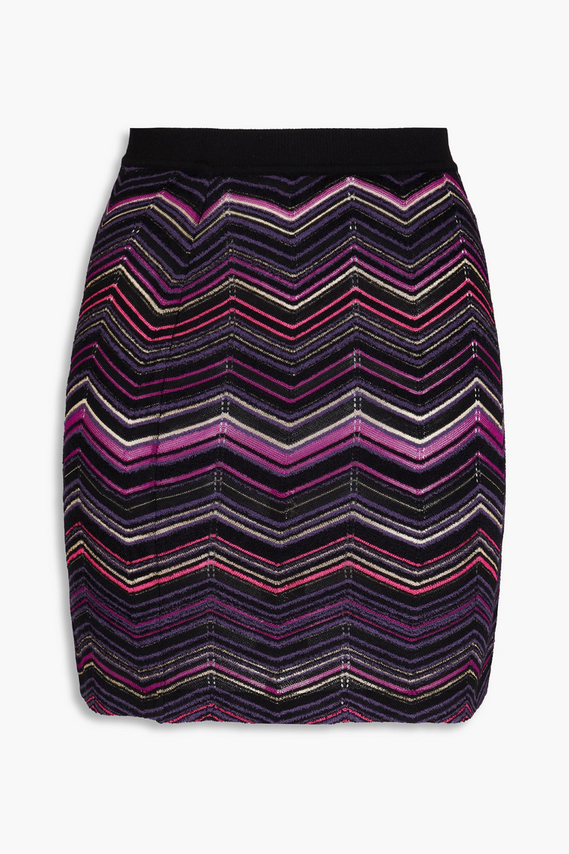 Missoni - Brushed wool-blend mini skirt - Black - IT 44