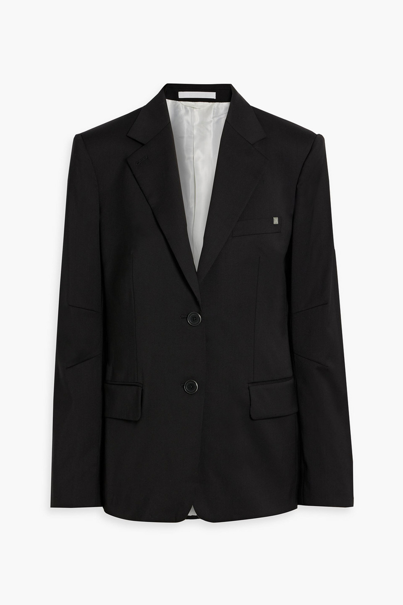 helmut lang - wool-twill blazer - black - us 2