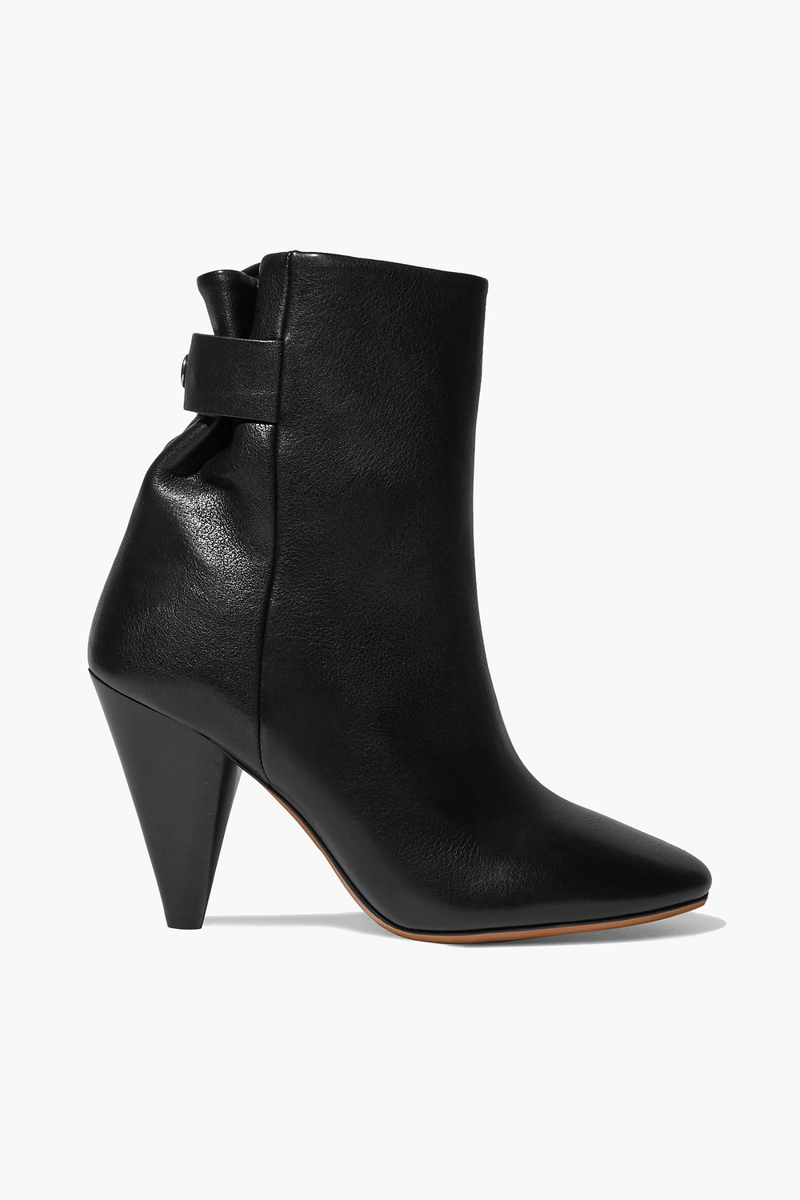 Isabel Marant - Lystal leather ankle boots - Black - EU 39