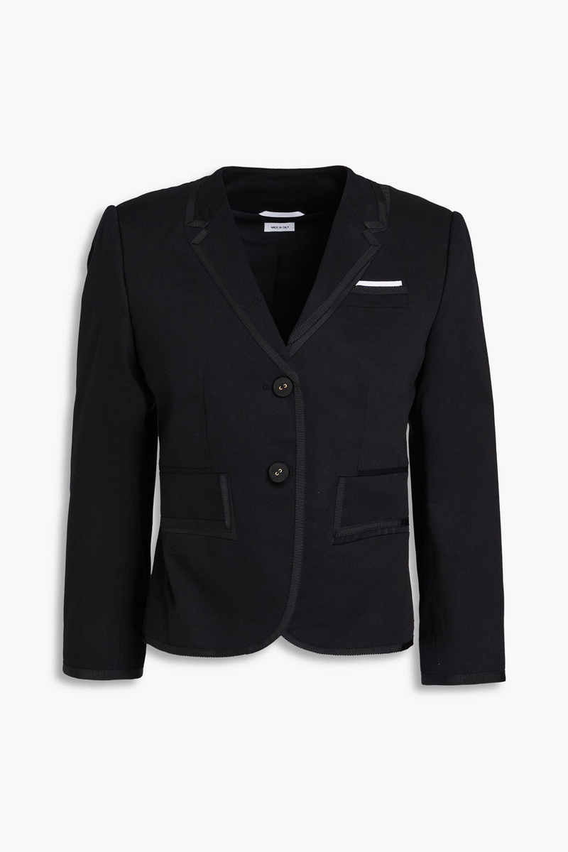 thom browne - cotton-twill blazer - black - it 36
