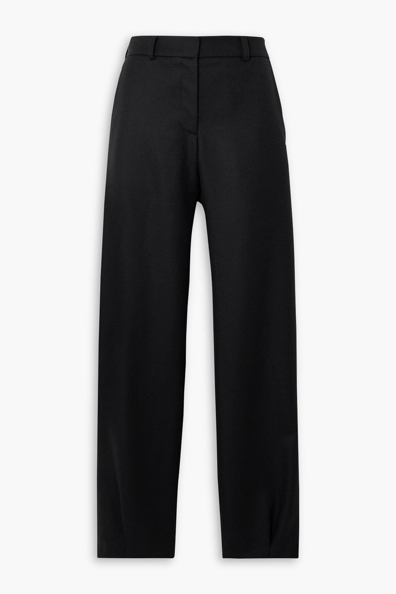 16arlington - vante wool-twill straight-leg pants - black - uk 8