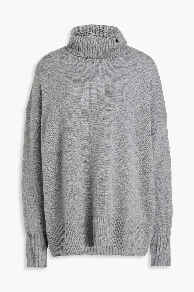 we norwegians - blefjell cashmere turtleneck sweater - gray - s