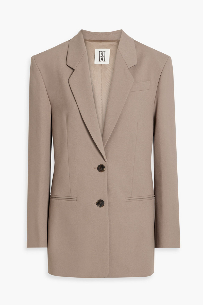 by malene birger - ophie crepe blazer - neutral - de 32