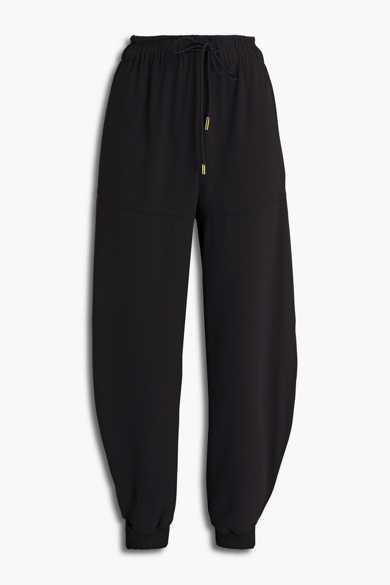 Chloé - Satin-crepe track pants - Black - FR 44