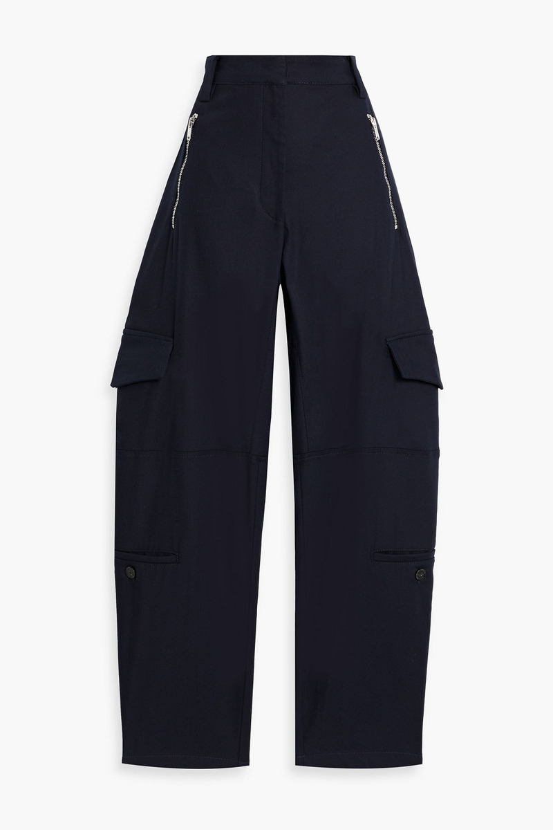 proenza schouler - jackson stretch-cotton twill cargo pants - blue - us 4
