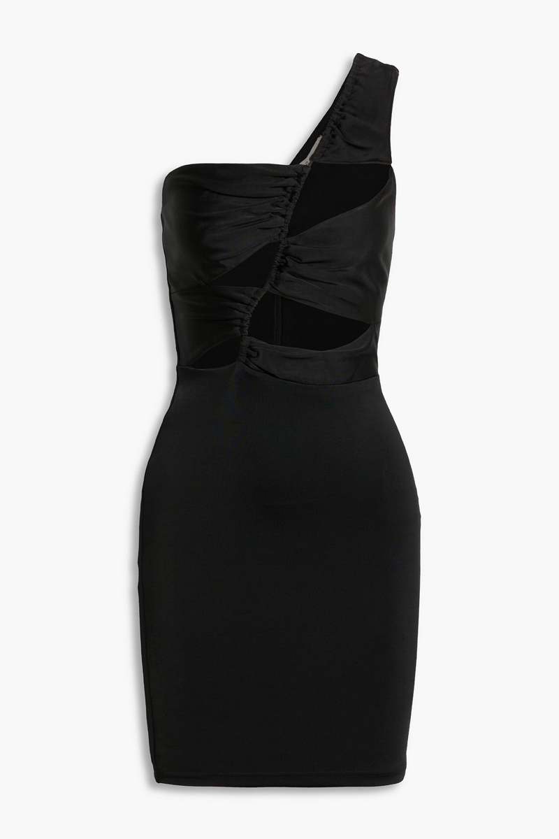 Et Ochs - Mila one-shoulder cutout stretch-jersey mini dress - Black - US 4