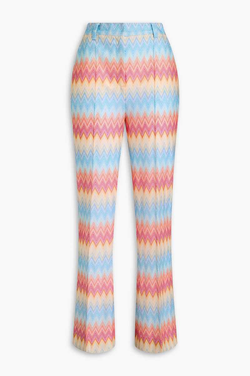 missoni - crochet-knit bootcut pants - multicolor - it 40