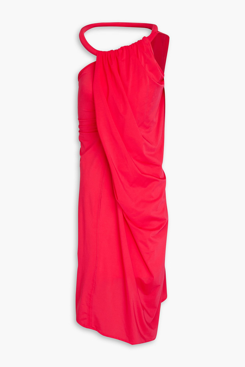 JW Anderson - One-shoulder asymmetric stretch-jersey dress - Pink - UK 8