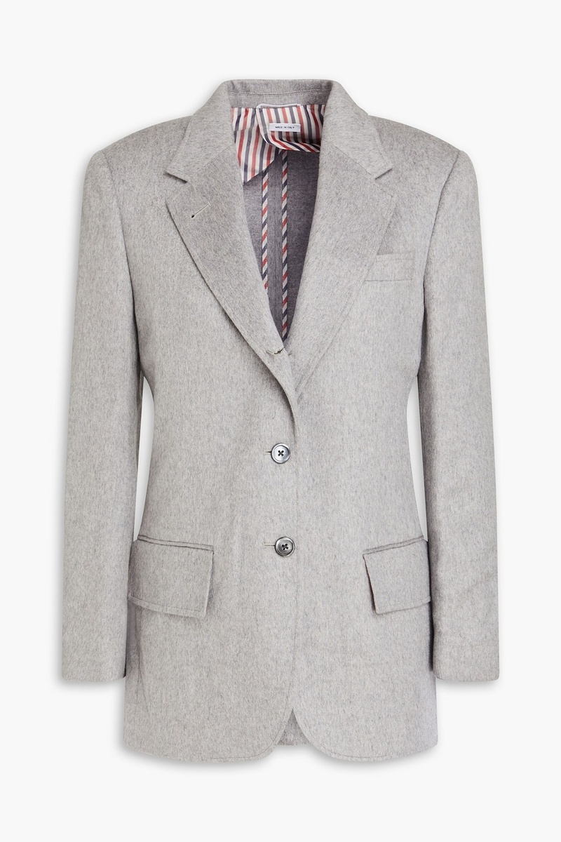 thom browne - cashmere-felt blazer - gray - it 38