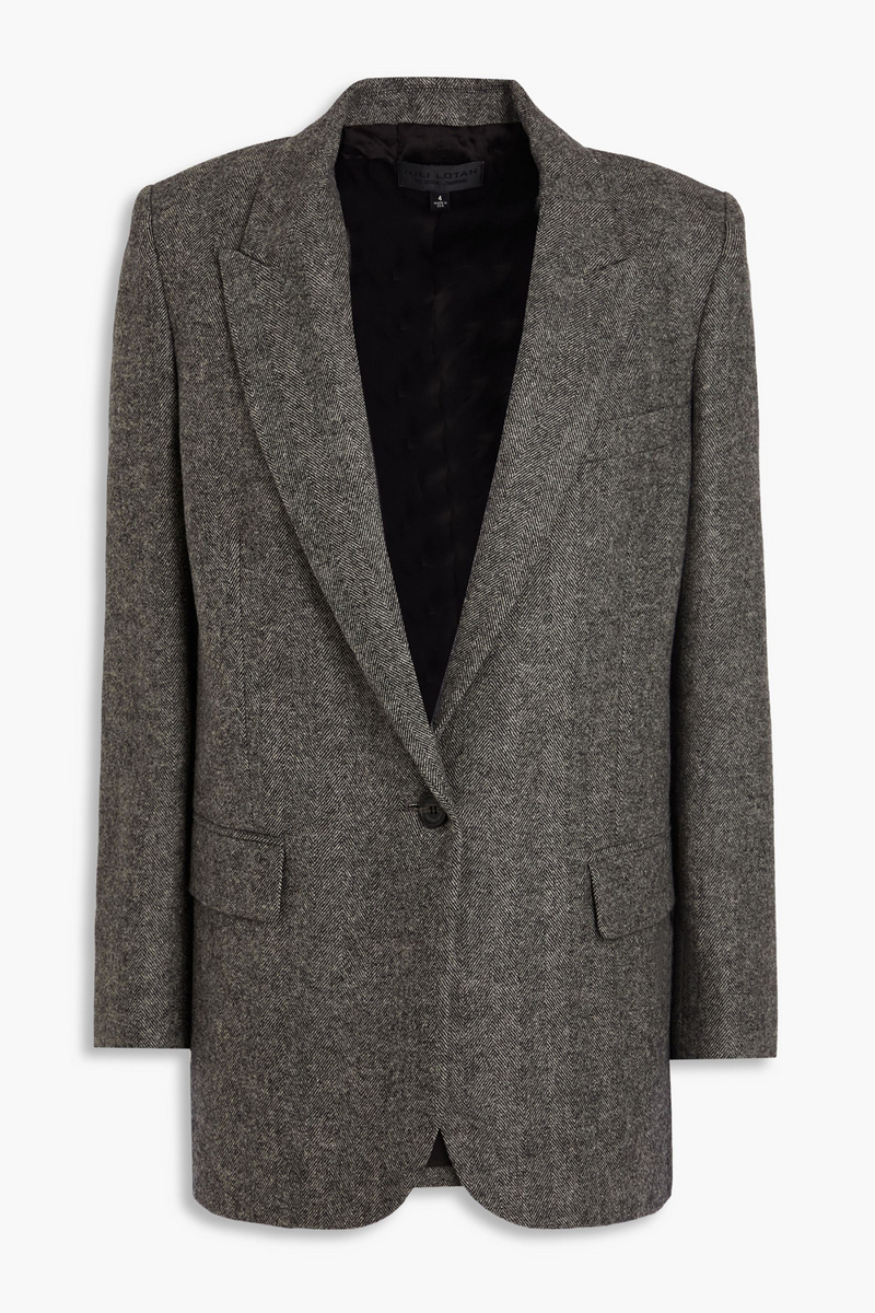 Nili Lotan - Herringbone wool blazer - Gray - US 4