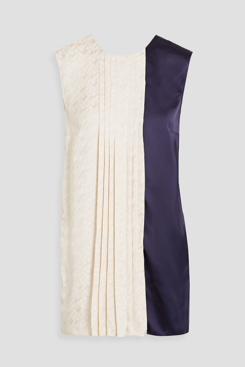 Marni - Two-tone satin-jacquard top - White - IT 40
