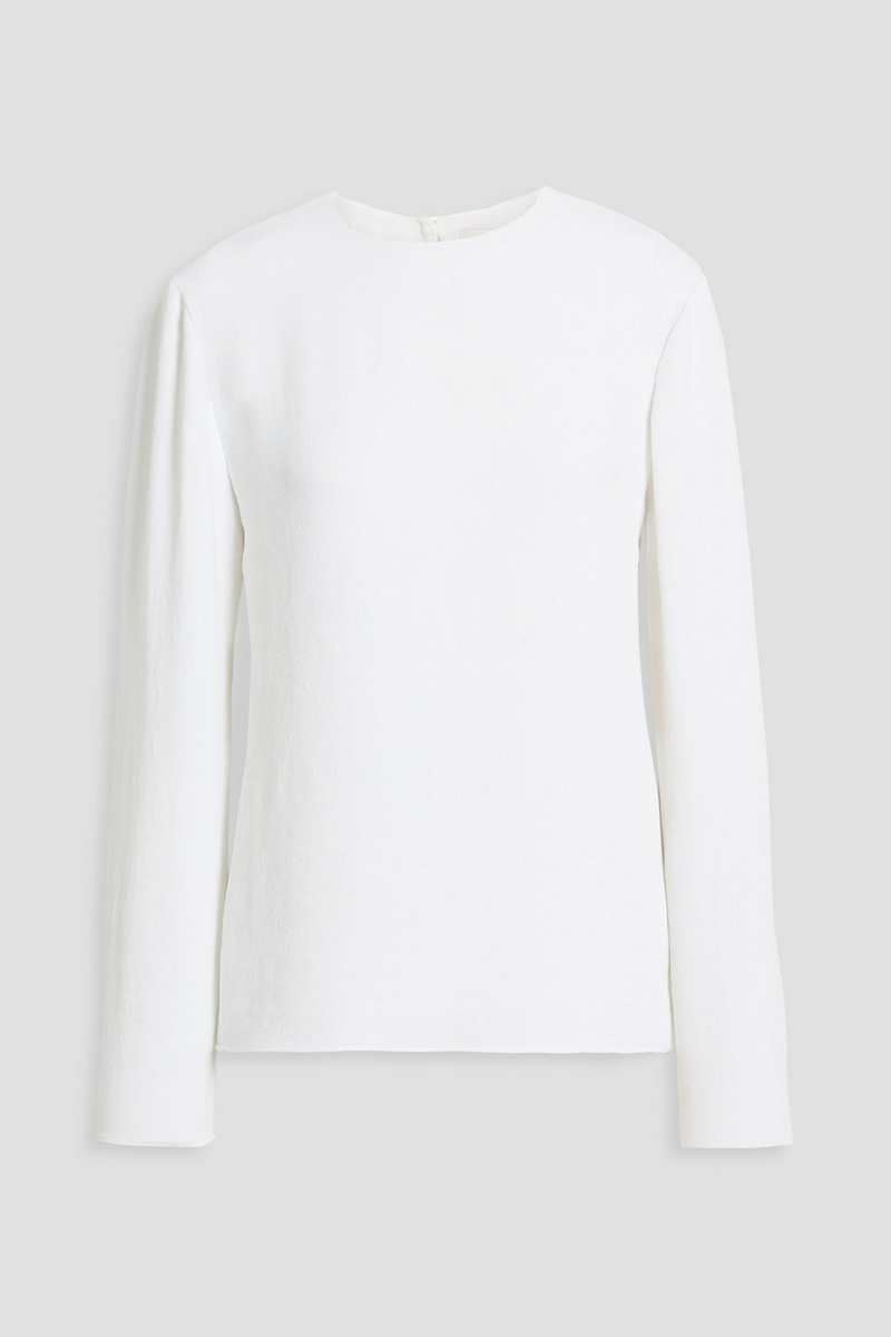 tibi - crepe top - white - us 00