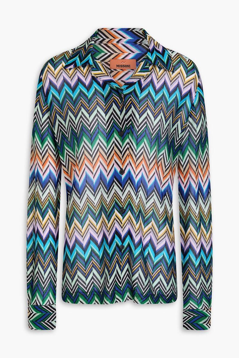 Missoni - Crochet-knit shirt - Multicolor - IT 40