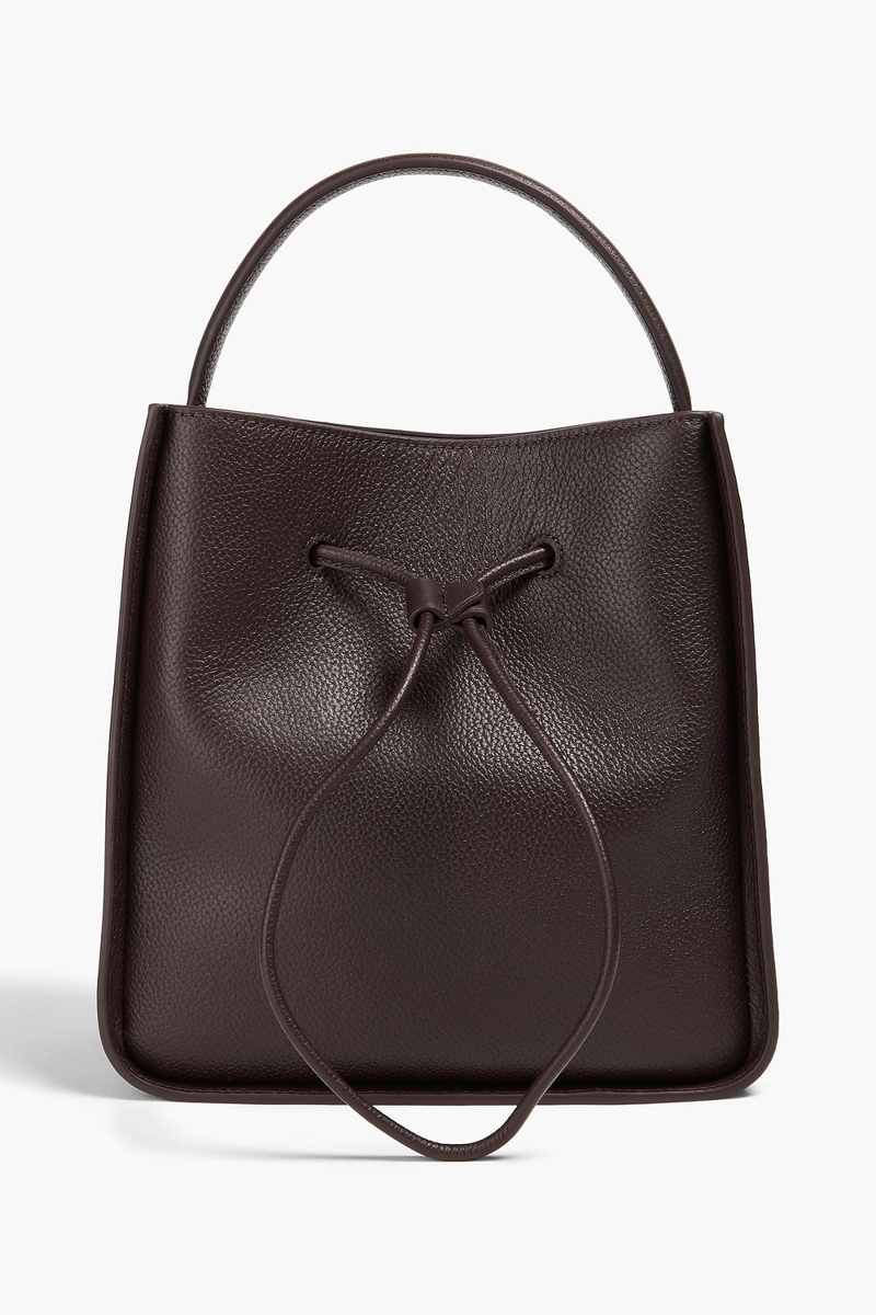 3.1 phillip lim - soleil small pebbled-leather bucket bag - brown - onesize
