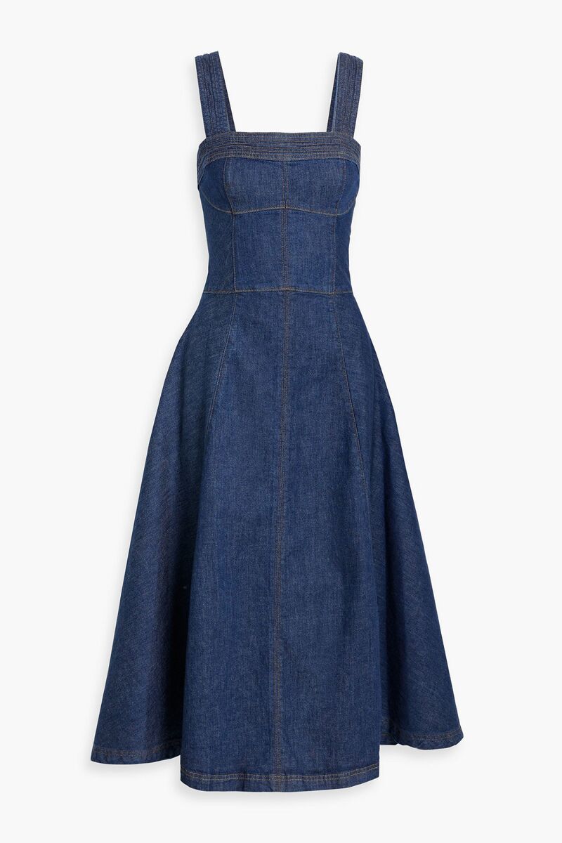 SIMKHAI - Cici denim midi dress - Blue - US 00