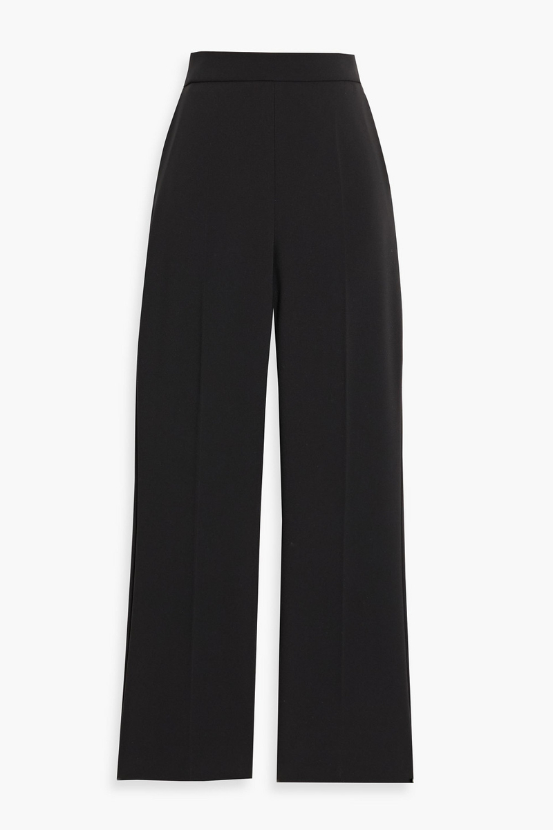 max mara - parata cropped crepe straight-leg pants - black - it 40