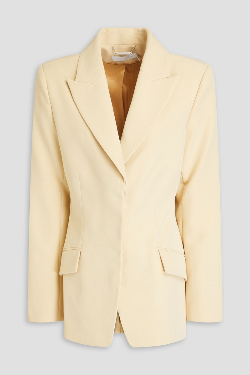 SIMKHAI - Aleksa crepe blazer - White - US 2