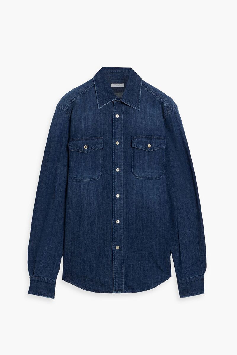 Boglioli - Denim shirt - Blue - 44cm