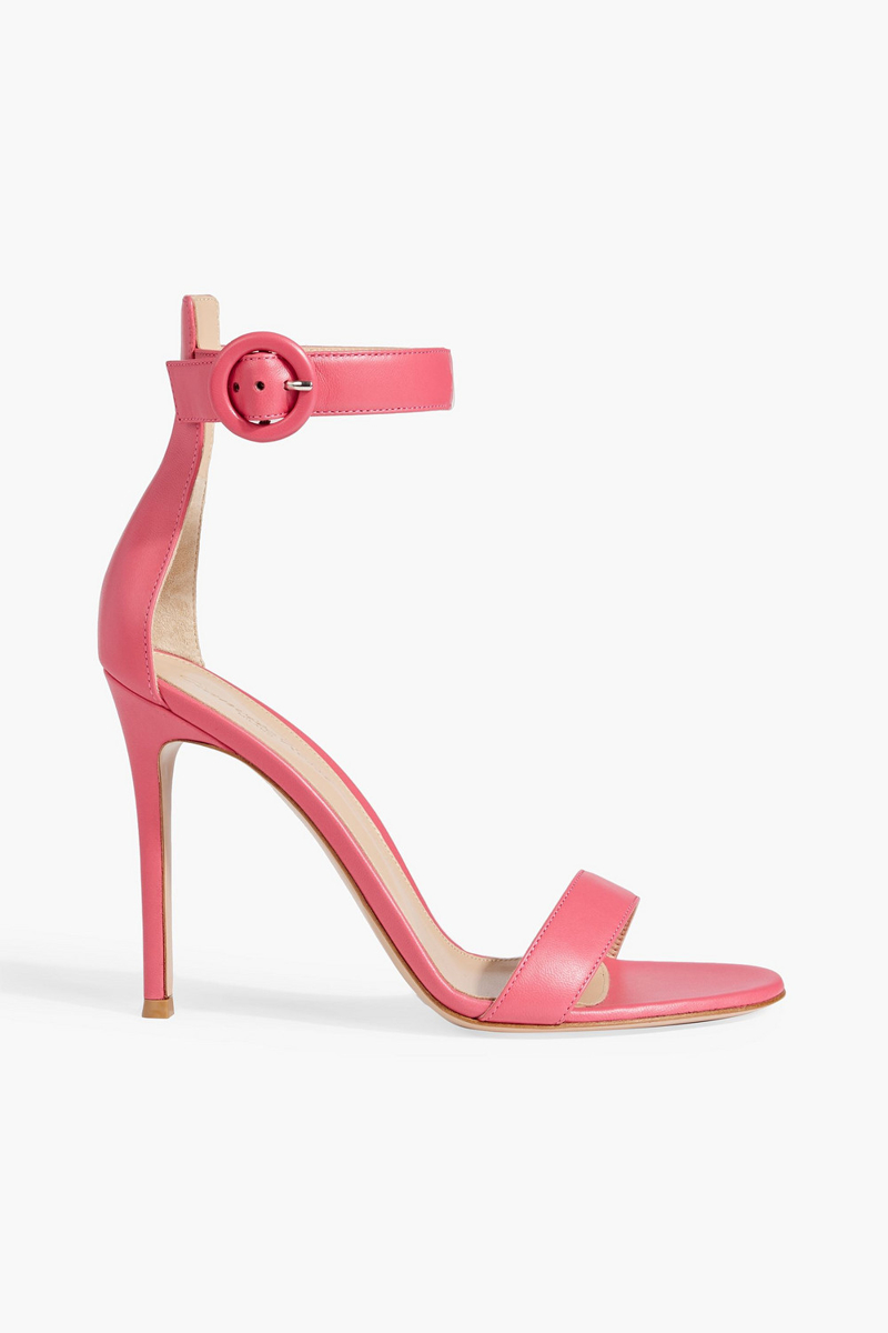 Gianvito Rossi - Portofino 105 leather sandals - Pink - EU 39.5