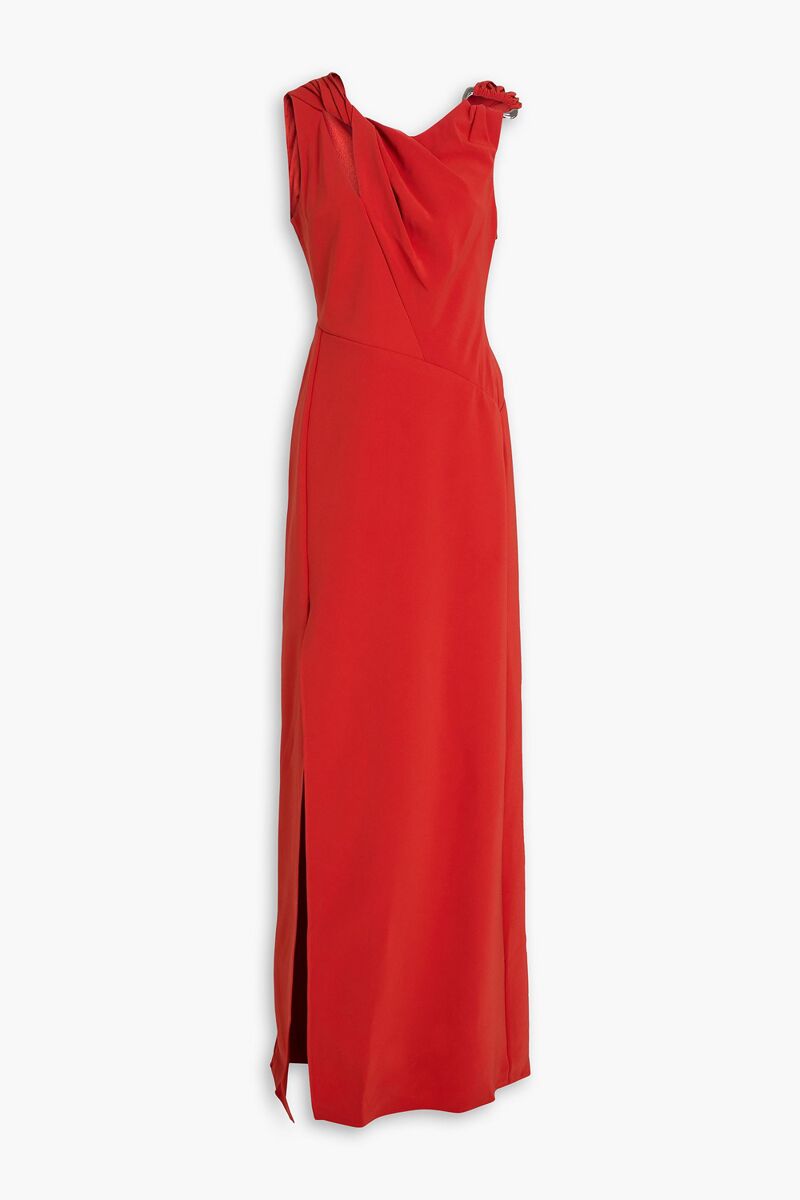 Stine Goya - Knotted crepe maxi dress - Red - M