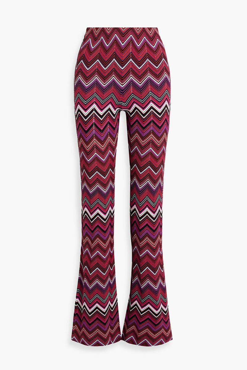 missoni - crochet-knit flared pants - red - it 38