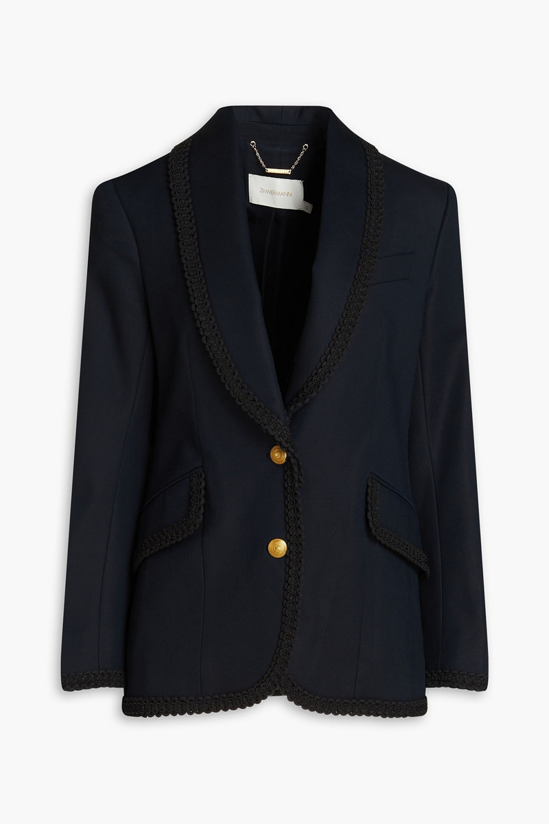 Zimmermann - Cotton-blend blazer - Blue - 0