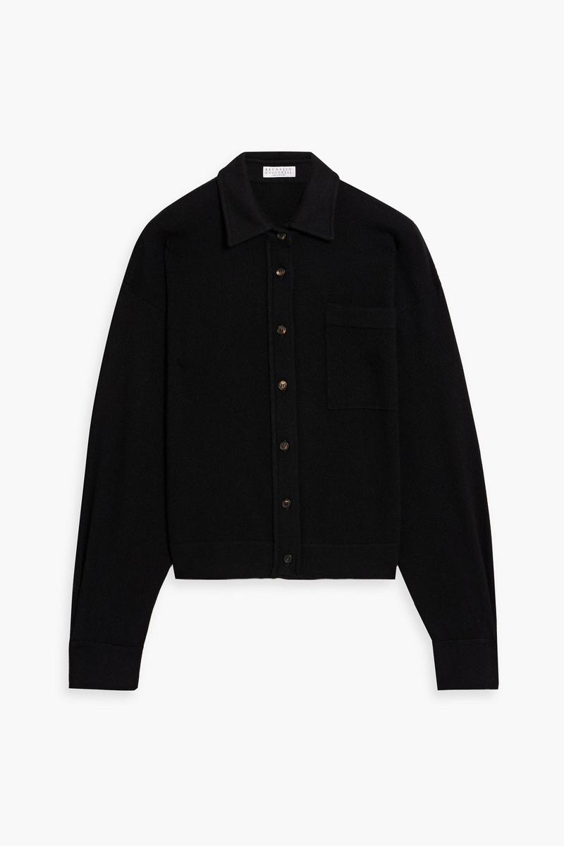 brunello cucinelli - cashmere cardigan - black - xs