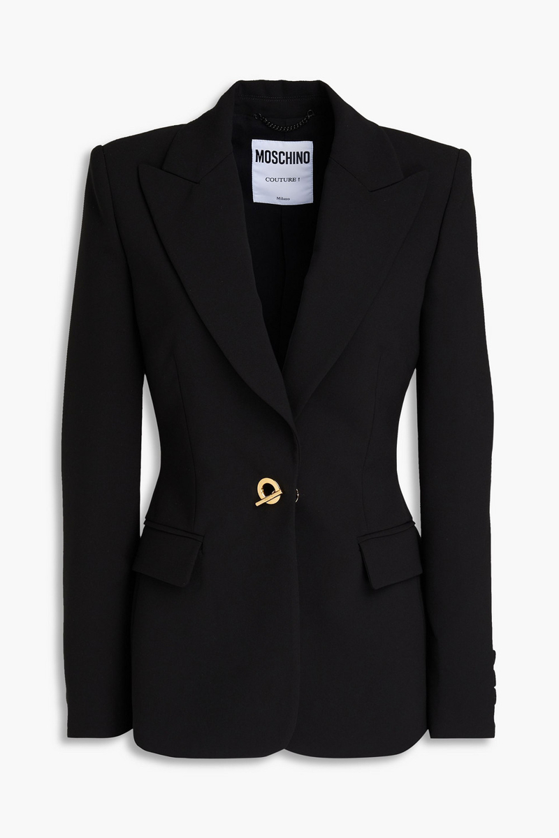 moschino - crepe blazer - black - it 44