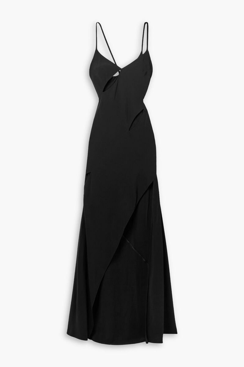 Monse - Cutout crepe maxi dress - Black - US 8